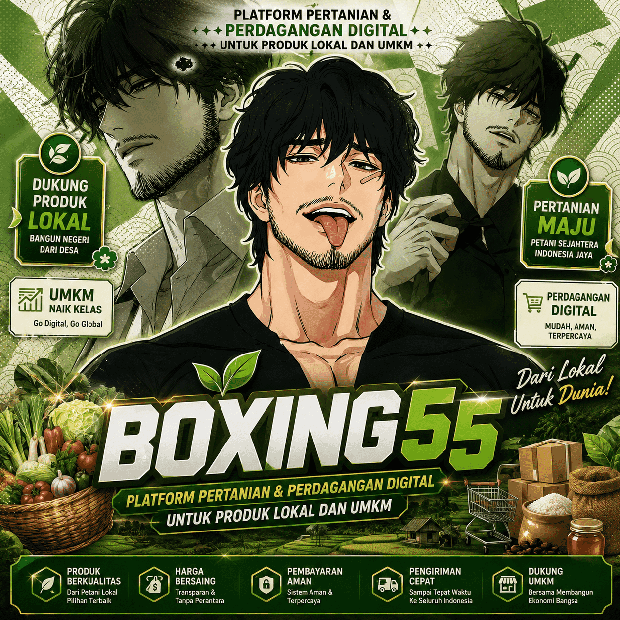 BOXING55 | Platform Pertanian & Perdagangan Digital untuk Produk Lokal dan UMKM
