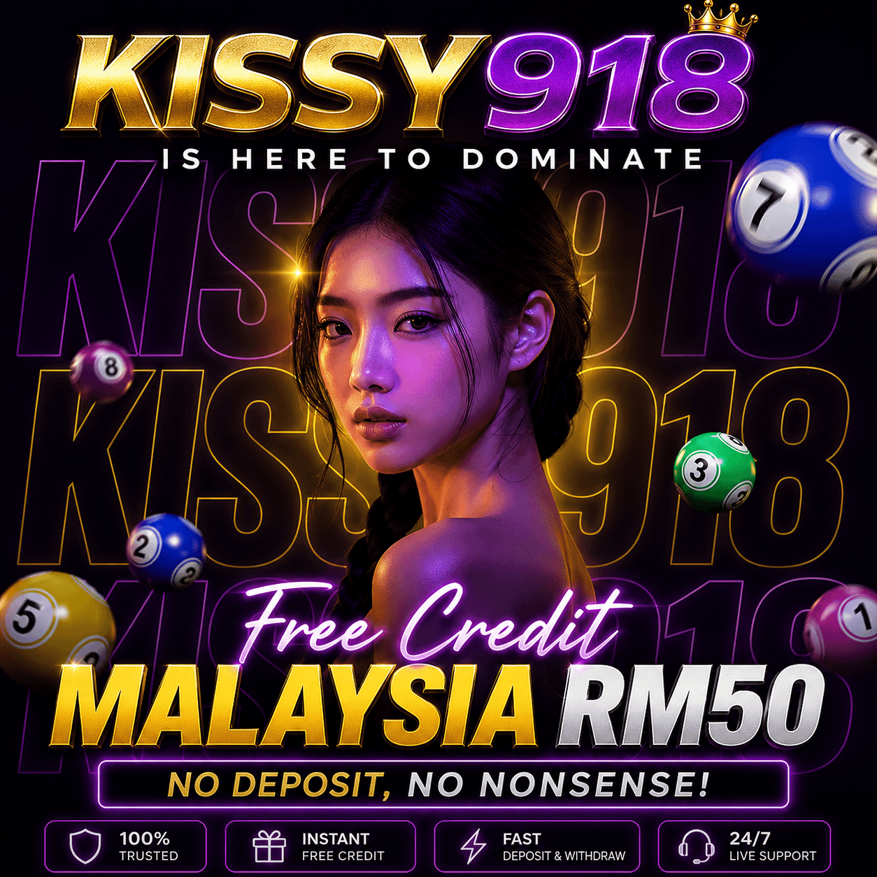 KISSY918 Is Here to Dominate – Free Credit Malaysia RM50, No Deposit, No Nonsense!