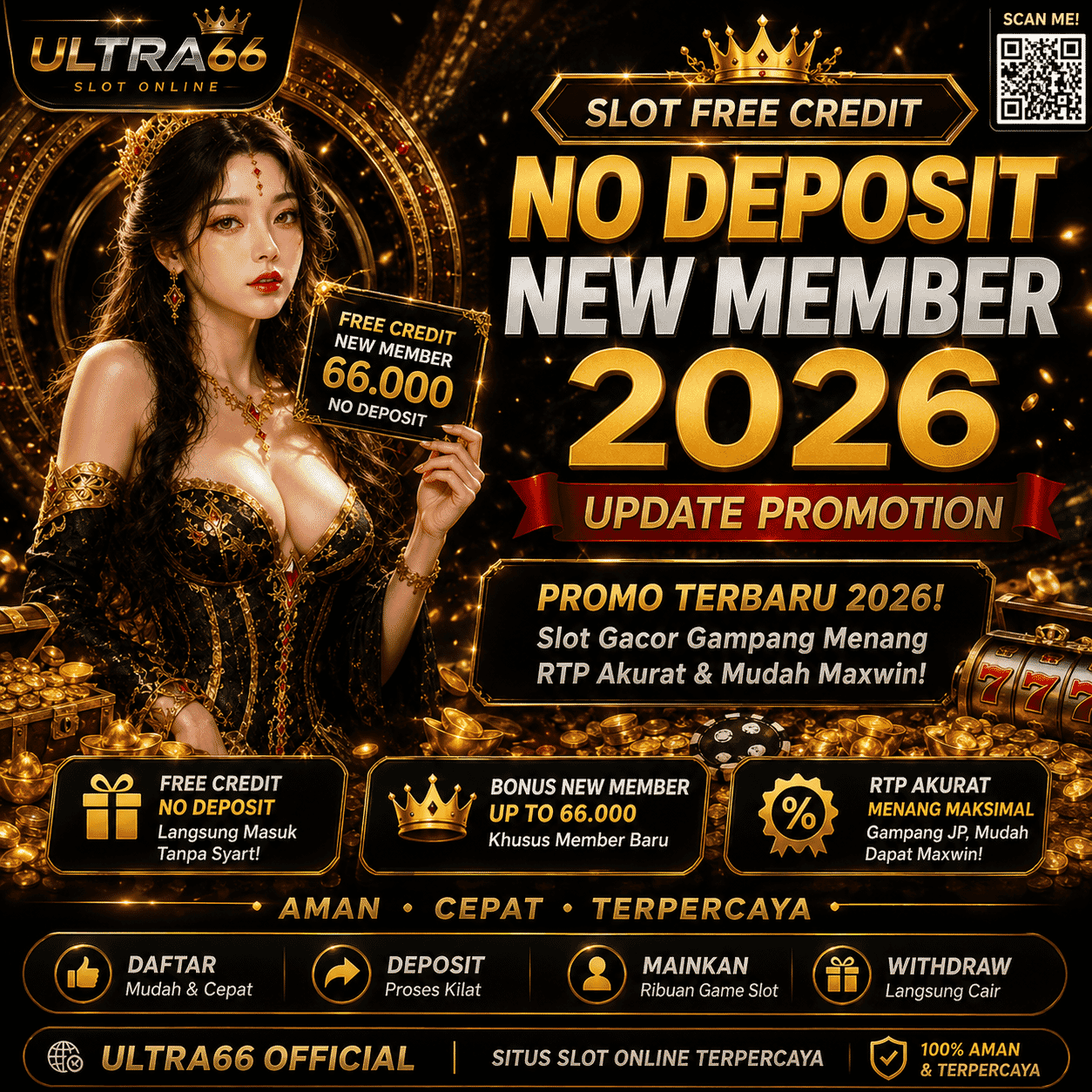 ULTRA66 | Slot Free Credit No Deposit New Member 2026 Update Promotion